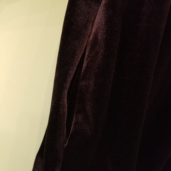 Agnes & Dora Purple Velvet Style Dress Stretch Pockets Size M - Picture 7 of 9